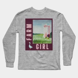 Farm Girl & Silo v4 Long Sleeve T-Shirt